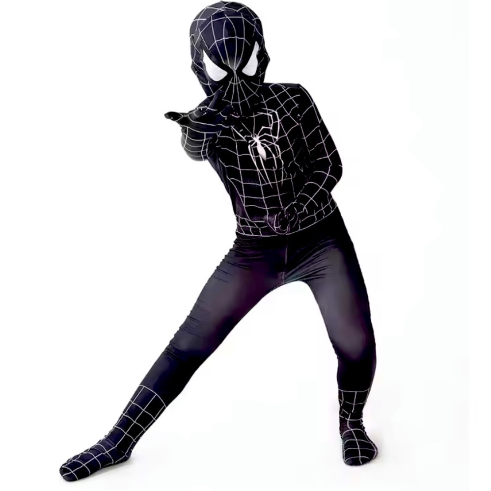 Black Spider-Man symbiote  size 9/10 costume cosplay kids